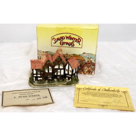 1985 David Winter Cottage Apothecarys Shop England COA English Countryside - Picture 1 of 8